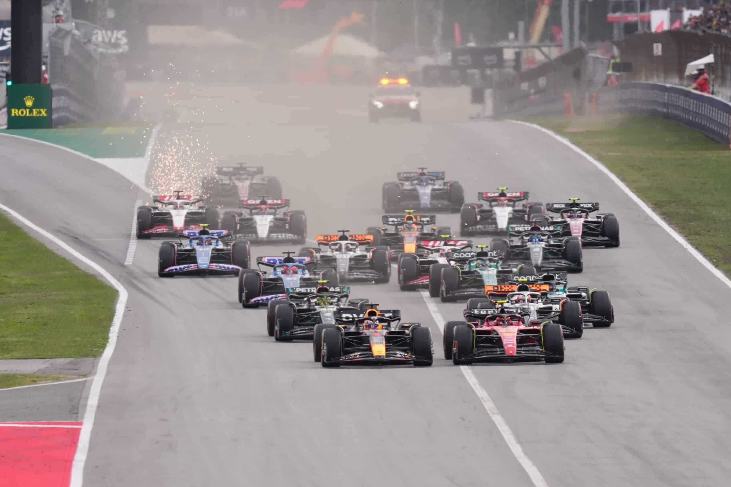Salida del GP de España de esta temporada | @F1