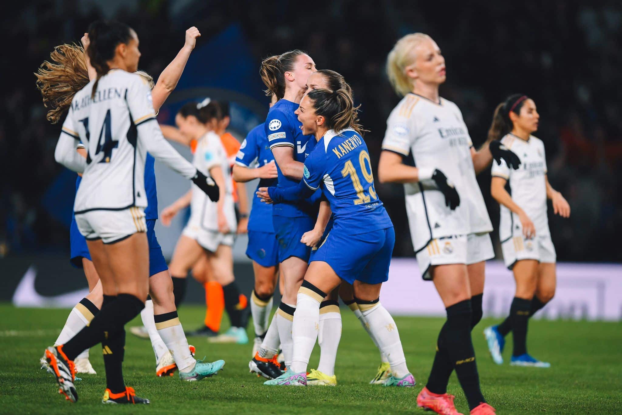 El Chelsea FC acoraza su fortín y no cede puntos en la UWCL. Fuente: Twitter Oficial del Real Madrid (@realmadridfem)