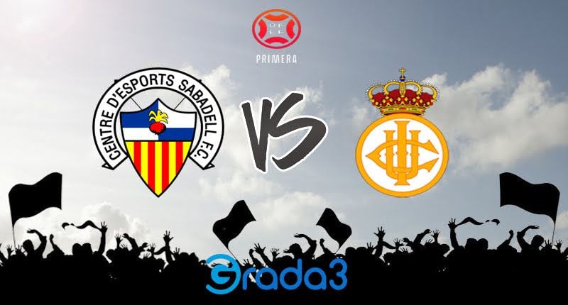 Enfrontamiento entre el CE Sabadell y el Real Unión Club Irún.