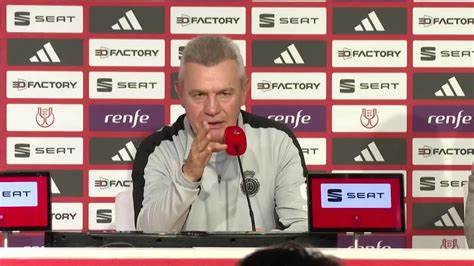 Javier Aguirre, genio y figura, con su flema habitual, en cada rueda de prensa ha ido ganandose la simpatia de los suyos y del aficionado neutral. imagen: Captura RCD Mallorca