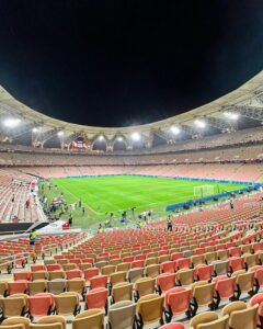 El estadio King Abdullah Sports City, que acogerá la final de la Supercopa de España 2025. Foto: @realmadrid.