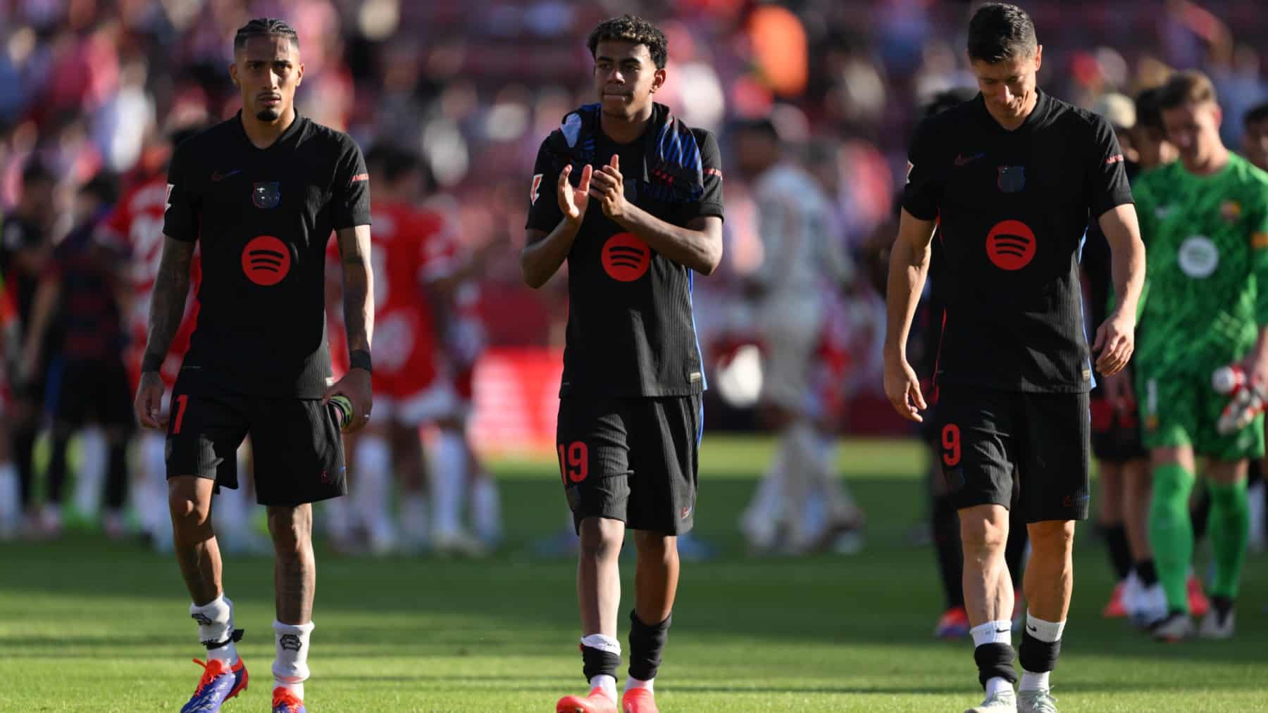 tridente Raphinha lamine lewandowski barça