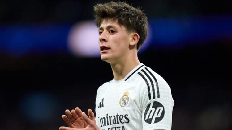 Arda Güler, durante el encuentro entre el Real Madrid y el Celta de Vigo de Copa del Rey. (Photo by Angel Martinez/Getty Images)