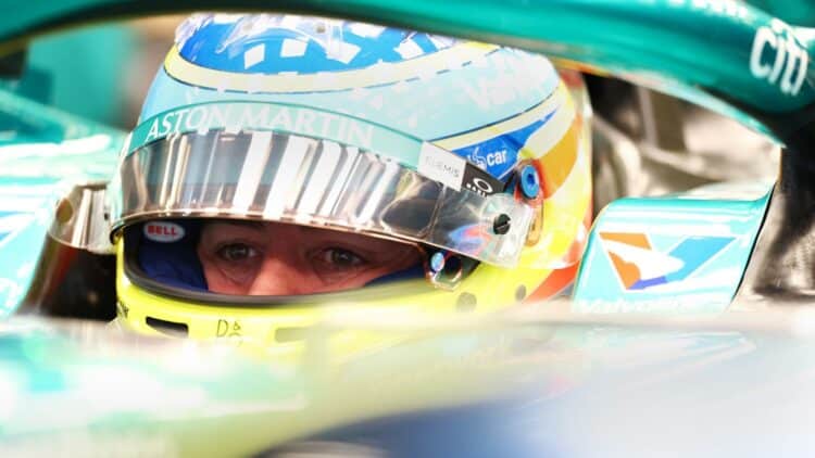 Fernando Alonso radio Aston Martin