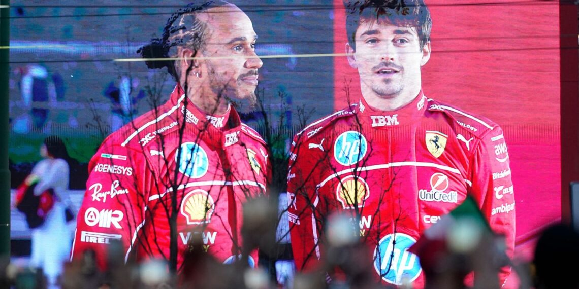 Ferrari Leclerc Hamilton