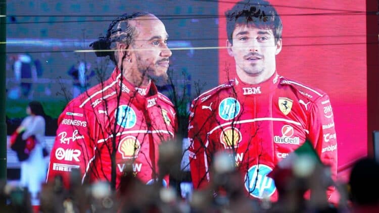 Ferrari Leclerc Hamilton