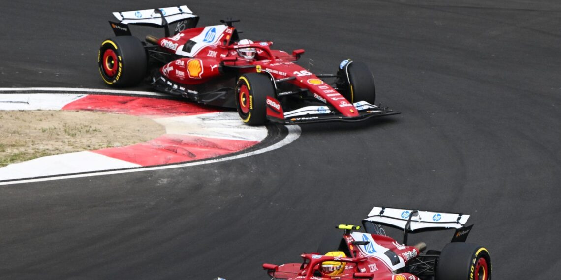 Leclerc Hamilton Ferrari