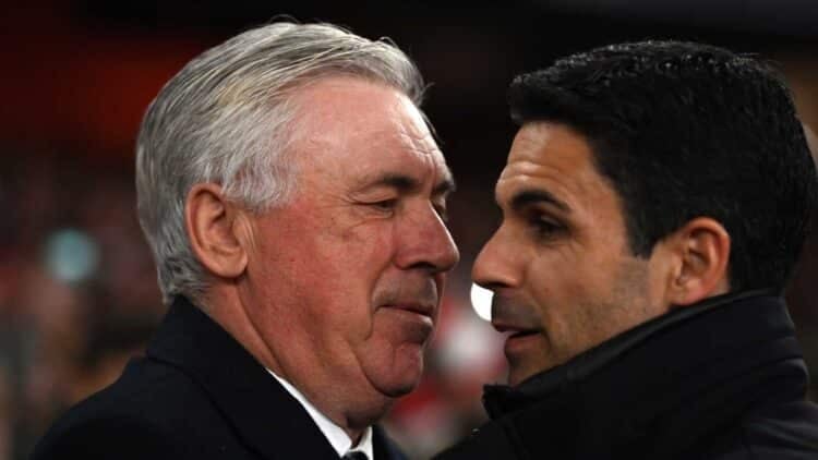 Ancelotti Arteta Real Madrid arsenal
