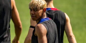 Lamine Yamal Barça entrenamiento