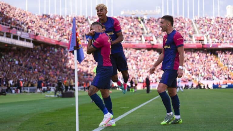 Barcelona Celebra gol Real Madrid