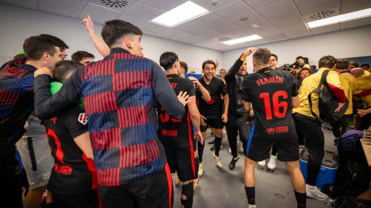 Barça vestuario celebración