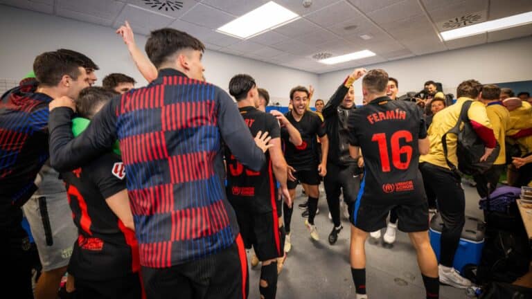 Barça vestuario celebración