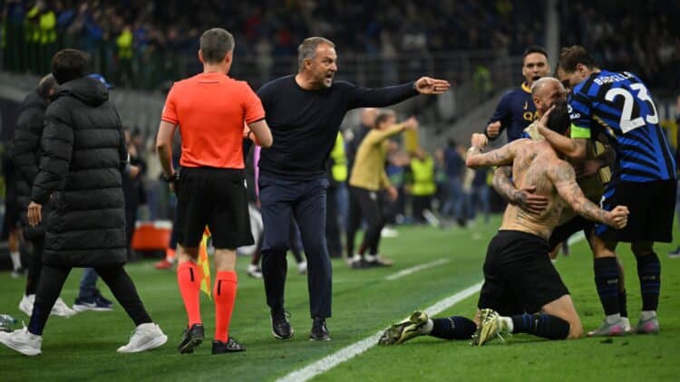 Hansi Flick en el inter barça