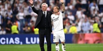 Homenaje despedida Ancelotti Modric Real Madrid