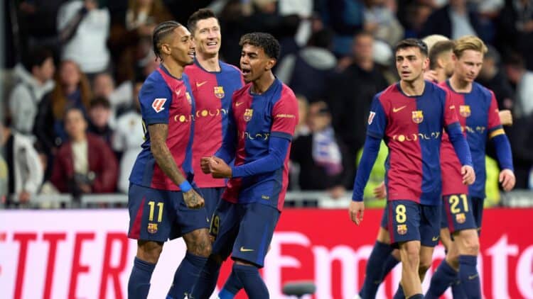 LRL Lamine Raphinha y Lewandowski