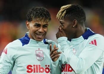 Lamine Yamal y Nico Williams
