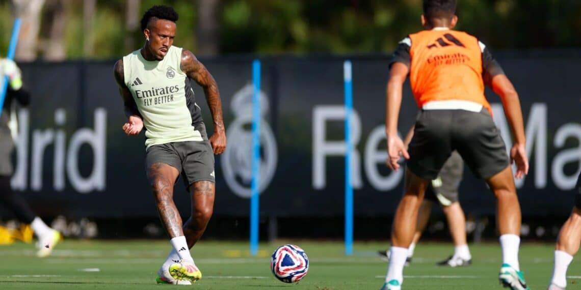 Eder Militao entrenamiento Real Madrid