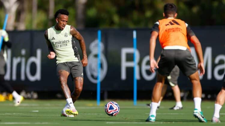 Eder Militao entrenamiento Real Madrid