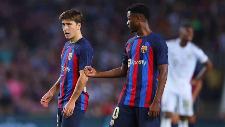 Deco salidas Pablo Torre y Ansu Fati Barcelona