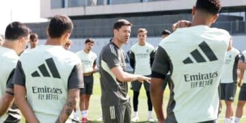 Real Madrid Xabi Alonso entrenamiento
