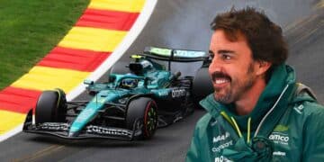 Alonso Aston Martin suspension