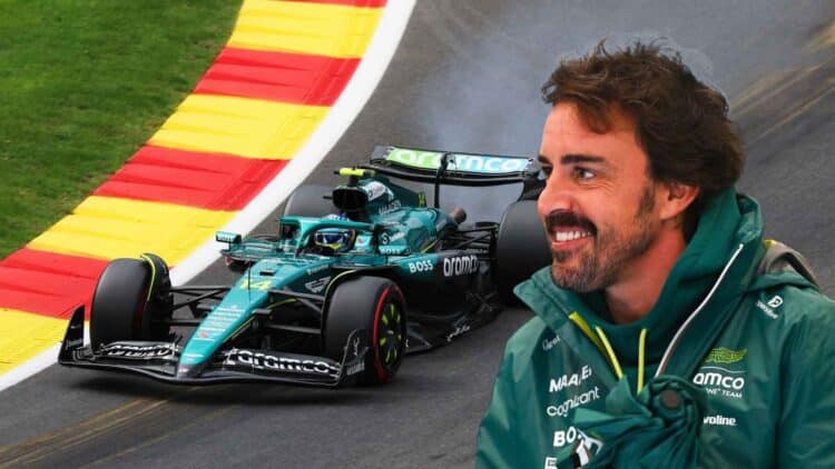 Alonso Aston Martin suspension