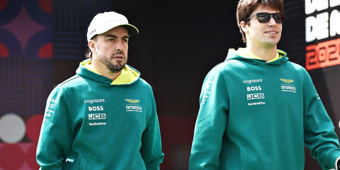 aston martin stroll alonso