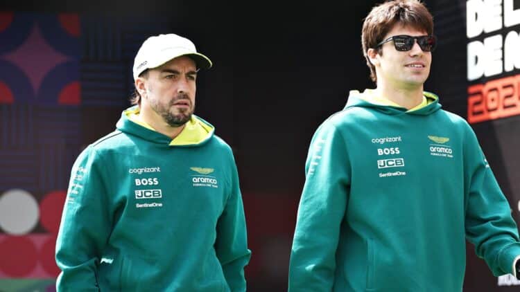 aston martin stroll alonso