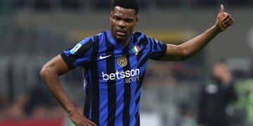 Dumfries, en un partido del Inter de Milán.