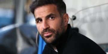 Cesc Fábregas, en un partido del Como.