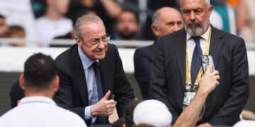 Florentino Pérez, en el Mundial de Clubes 2025.