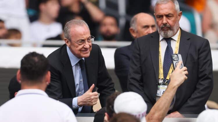 Florentino Pérez, en el Mundial de Clubes 2025.