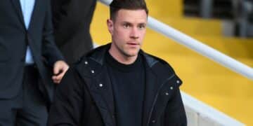 Ter Stegen, en la grada de Montjuic.
