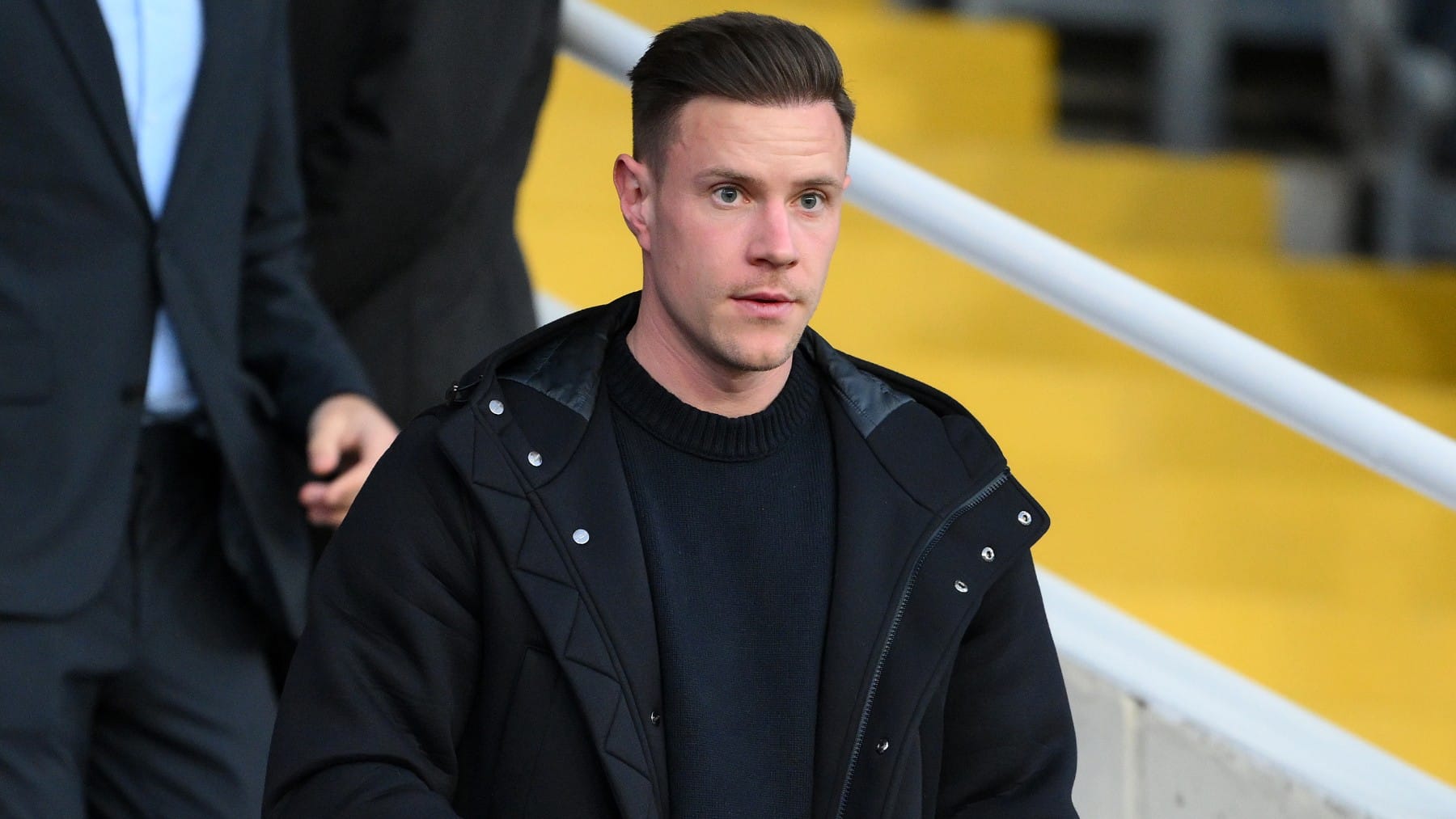 Ter Stegen, en la grada de Montjuic.