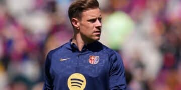 Ter Stegen, con la camiseta del Barcelona.