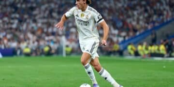 Álvaro Carreras debut Bernabéu