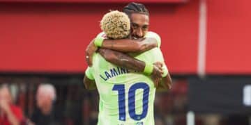 Lamine Yamal y Raphinha