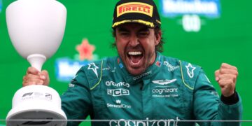Zandvoort podio Alonso