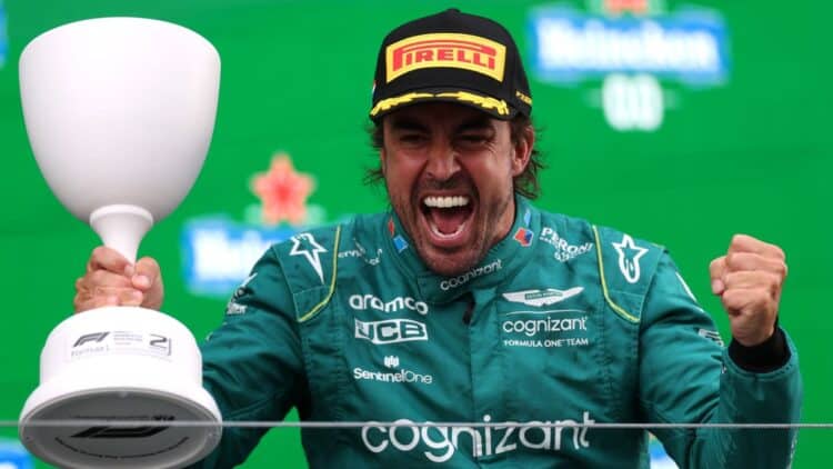 Zandvoort podio Alonso