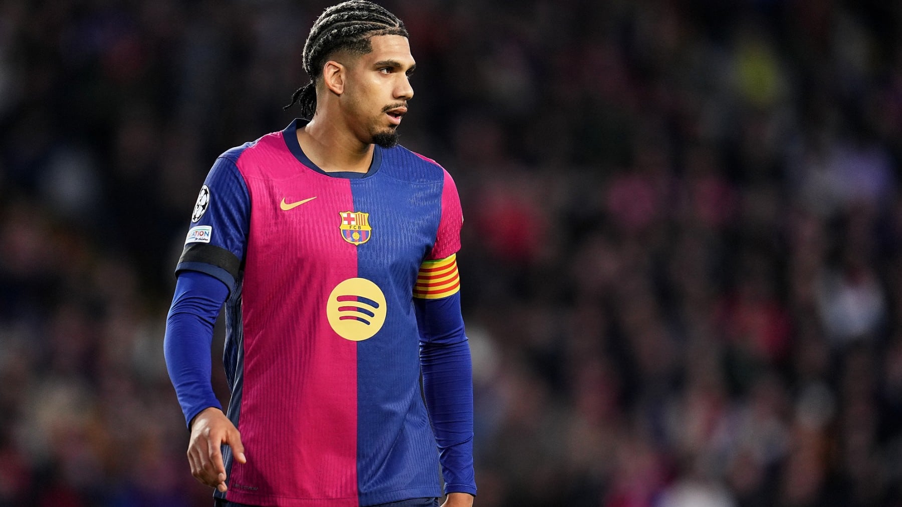Ronald Araújo, en un partido del Barcelona.