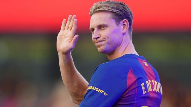 Frenkie de Jong, antes del Trofeo Joan Gamper.