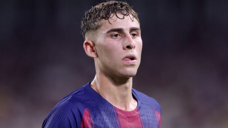 Fermín López, con el Barcelona.