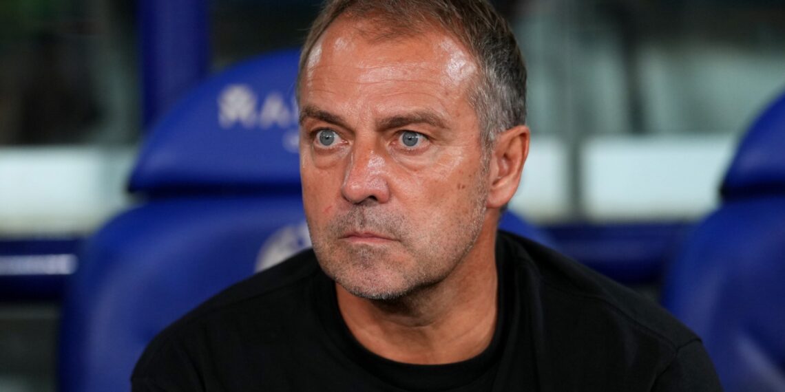 Hansi Flick, en el Levante - Barcelona.