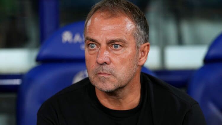 Hansi Flick, en el Levante - Barcelona.