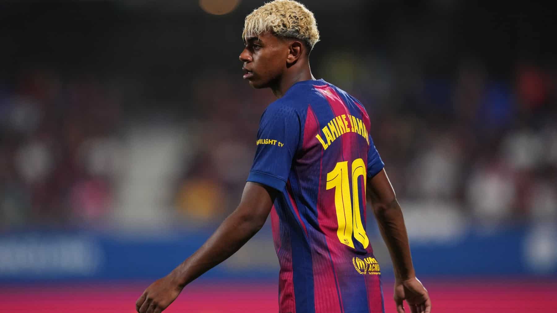 Lamine Yamal, en el Trofeo Joan Gamper.