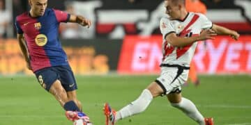 Pedri, en un Rayo Vallecano - Barcelona.