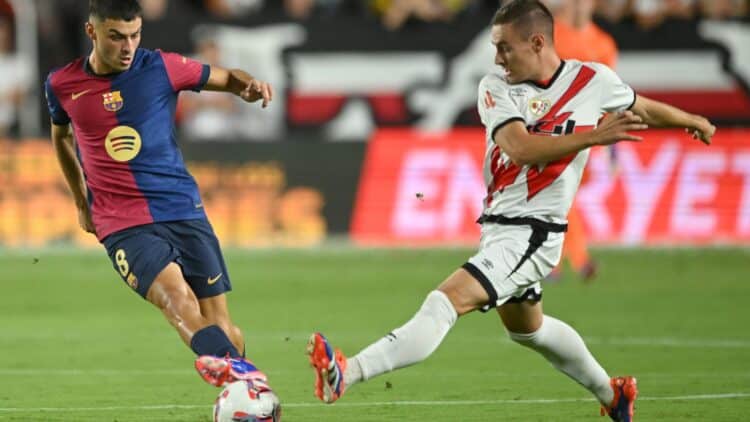 Pedri, en un Rayo Vallecano - Barcelona.