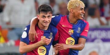 Pedri y Lamine Yamal.