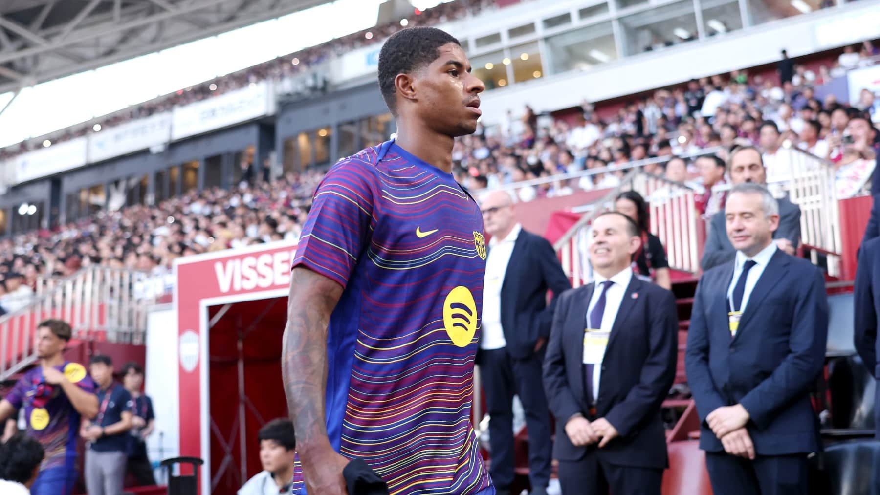 Rashford, en pretemporada con el Barcelona.