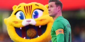 Ter Stegen, en la presentación del Barcelona.